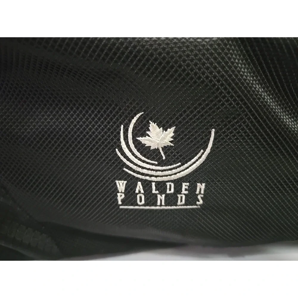 TaylorMade Golf Duffle Bag Black Walden Ponds Logo Travel Overnight Gym Bag L